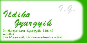 ildiko gyurgyik business card