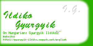 ildiko gyurgyik business card